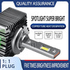 P15 1 Pair D3S / D3R DC10-32V / 35W / 6000K / 4000LM IP68 Waterproof Car LED Headlight