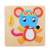 Children Educational Toy Wooden Cartoon Jigsaw Puzzle(Mouse)