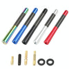 5 PCS Aluminum Alloy Carbon Brazing Antenna Car Decoration Beautiful Antenna Car Roof Antenna Modification(Black)