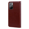 For Xiaomi Redmi Note 11 Pro+ 5G Rose Embossed Leather Phone Case(Brown)