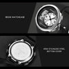 SANDA 763 Men Waterproof Student Watch Explosive Fashion Multi Functional Night light Outdoor Sports Personality Electronic Wrist Watch(Black)