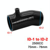 For Mazda 3 6 CX-4 Axela Atenza Intake Silicone Hose High Flow Cold Air Intake Pipe Turbo Intercooler, Specification: 2.5L-76-BK