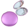 Makeup Small Mirror Folding Portable Clamshell Circular Mirror(Purple)