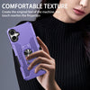 For Samsung Galaxy A06 4G Ring Holder Armor Hybrid Phone Case(Purple)