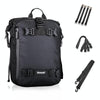 Rhinowalk Multi-Function Motorcycle Rear Seat Bag Combination Rear Shelf Pannier, Colour: Black 10L