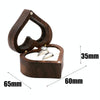 Wooden Heart Shape Ring Box Jewelry Storage Box Wedding Valentine Gift Box, Spec: RB529-C4
