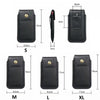 Mobile Phone Leather Waist Bag Holster Pouch S 4.7 Inch Black