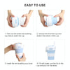 350ML Folding Portable Silicone Telescopic Drinking Coffee Cup Multi-function Silica Cup Travel(White Red)