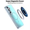 For Samsung Galaxy S25+ 5G Plating Gradient Discolor MagSafe Phone Case with Holder(Blue)