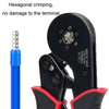 Wire Tube Type European Terminal Crimping Pliers(HCS8 16-6 Blue Red)