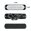 DC12V-24V / 18W Car Truck Emergency Strobe Flash Warning Light 6LEDs Ultra-thin Side Lights(White)