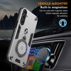 For Samsung Galaxy S25+ 5G Metal Ring 360 Degree Rotating Holder PC Hybrid TPU Phone Case(Silver Grey)