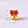 5pcs Christmas Decoration Accessories Micro Landscape Christmas Gift Resin Small Ornament, Style: Bell No.10