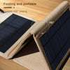 7W Monocrystalline Silicon Foldable Solar Panel Outdoor Charger with 5V Dual USB Ports (Black)