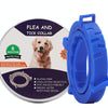 Natural Flea & Tick Collar for Large Dogs, 72cm Blue