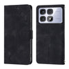 For Redmi K70 Ultra 5G Global Skin-feel Embossed Leather Phone Case(Black)