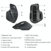 Logitech MX Master 3s 8000DPI 2.4GHz Ergonomic Wireless Bluetooth Dual Mode Mouse (Black)