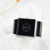 Square Large Dial Bracelet Quartz Watch for Women(White)