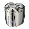 Mini Magnetic Head Shaver Smart LED Display Electric Shaver, Color: Gun-color