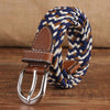 Narrow Version Elastic Canvas Weave Waistband, Length:95 x 2.5cm(C15 Navy+White)