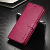 For Samsung Galaxy A36 5G LC.IMEEKE Calf Texture Leather Phone Case(Red)