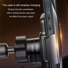 Car Magsafe Wireless Charger Transparent Induction 120W Fast Charging Universal Mobile Phone Bracket(Black)