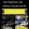 2PCS Car Cab LED Reading Light COB Truck Interior Light Dome Lamp(White Light)