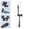 11 inch Adjustable Friction Articulating Magic Arm + Large Claws Clips with Phone Clamp(Black)