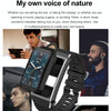 A8 1.98 inch 2 in 1 Bluetooth Earphone Silicone Strap Smart Watch, Support ECG / NFC(Black)