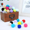 30 Pack Colourful Plush Balls - Cat Toys Kitten Toys - 3cm Soft Play Balls