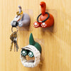 Cartoon Animal Punch-free Hook Traceless Plug Holder Bathroom Cute Toothbrush Hanger, Spec: Lattice Tail