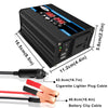 Tang II Generation 12V to 220V 4000W Modified Square Wave Car Power Inverter(Black)