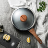 Yetele Maifan Stone Non-Fume Non-Stick Frying Pan Suitable for Induction Cooker Gas Range(26cm Saucepan)