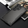 For Samsung Galaxy S24 Ultra 5G Armor Glaze PC Hybrid TPU Phone Case(Black)