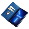 For Samsung Galaxy S25+ 5G Skin Feel Magnetic Leather Phone Case(Blue)