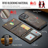 For iPhone 15 Pro Max DG.MING MAGKING-K2 Series MagSafe RFID Card Bag Detachable Phone Case(Coffee)