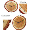 12 Inches Wood Grain Annual Ring Quartz Silent Clock Wall Clock, Style:MW020-12 (28x30 cm)