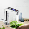 Intelligent Instant Digital Hot Water Faucet Hot and Cold Water Heater, EU Plug(Silver Grey)