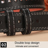 Dandali Ladies Microfiber Bottom Casual Buckle Belt Versatile Jeans Waistband, Length: 105cm(Coffee)