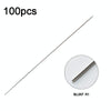 100pcs Blunt 1R 0.35 x 50mm Disposable Tattoo Needles Agujas Microblading Permanent Makeup Machine Needle