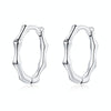 S925 Sterling Silver Fashion Bamboo Joint Women Earrings