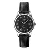 SKMEI 9058 Multifunctional Outdoor Fashion Waterproof Silver Shell Quartz Wrist Watch (Women Style Black Face Black Strap)