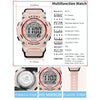SYNOKE 9810 Multifunctional Luminous Waterproof Student Sports Watch(Lake Green)