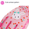 Cartoon Bow Rabbit Pattern Children Ski Gloves Windproof Waterproof Warm Cotton Gloves, Colour: Pink(L)