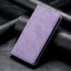 For Samsung Galaxy A36 Business Solid Color Magnetic RFID Leather Phone Case(Purple)