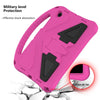 For Samsung Galaxy Tab A8 10.5 2021 X200 / X205 EVA Shockproof Tablet Case with Holder(RoseRed)