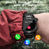 LOKMAT ZEUS6 PRO 1.46-Inch IP68 Waterproof SOS Flashlight Bluetooth Smart Watch(Blue)
