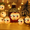 LED Halloween Decoration Atmosphere Layout Ghost Face Light String, Model: 1.5m 10 LEDs Always On(Warm White)
