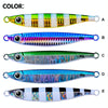 PROBEROS LF121 Fast Sinking Laser Boat Fishing Sea Fishing Lure Iron Plate Bait, Weight: 28g(Luminous Color A)