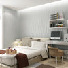 Modern Minimalist Bedroom Living Room Self-Adhesive Non-Woven Wallpaper Sticker, Specification: 0.53 x 3 Meters(7063 Silver Grey)
